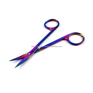 Ciseaux Iris à pointe incurvée, droite ou dentelée, en acier inoxydable de haute qualité, instruments chirurgicaux, fournisseur en gros - Product Image 5
