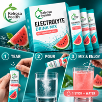 Poudre de boisson électrolytique aux fruits sans sucre pour l'hydratation quotidienne, nutrition sportive, marque privée