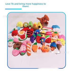 Plush Squeaky Dog Toy Gift Set 70 Design Fox <strong>Raccoon</strong> Squirrel Puppy Chew Teeth Cleaning 25g - Product Image 5