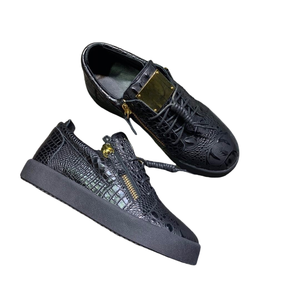 Zapatillas <span class=keywords><strong>de</strong></span> Lujo <span class=keywords><strong>de</strong></span> Alta Calidad para Hombre, Zapatos Casuales <span class=keywords><strong>de</strong></span> Cuero Genuino para Mujer, Marca GZ, Zapatos Deportivos <span class=keywords><strong>de</strong></span> Tenis, Mocasines con Cierre, Tallas 35-48 0637 - Product Image 4