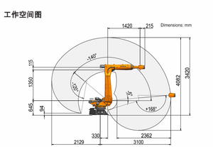 Brazo Robótico Industrial KR150 R3100-2, Carga Útil de 150 kg, Alcance de 3100 mm, Controlado por PLC, Motor con Caja de Engranajes, Diseño Cúbico de Hierro Fundido 1 - Product Image 5
