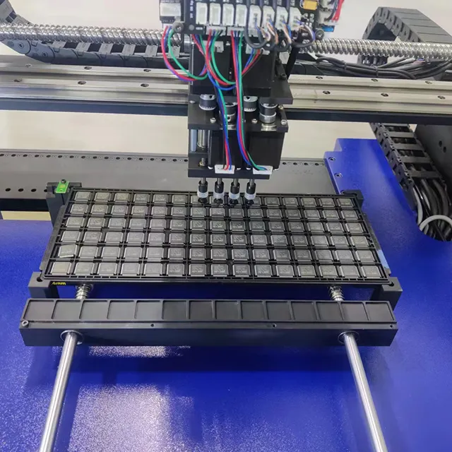 Masa smt makinesi lehim pastası yazıcı krem karıştırma makinesi konveyör bant üretim hattı