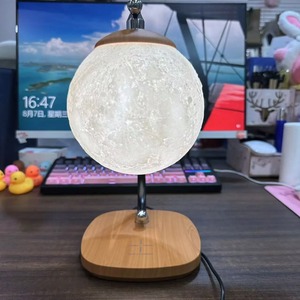 ไฟ LED สร้างบรรยากาศ, ไฟข้างเตียงในห้องนอน, โคมไฟตั้งโต๊ะทรงกลม, ไฟอุ่นอเนกประสงค์แบบ USB พร้อมระบบชาร์จไร้สายและป้องกันดวงตา - Product Image 6