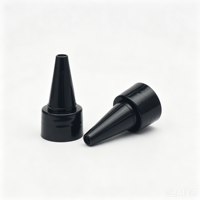Bouchons applicateurs à bec long et pointu 20mm 24mm, en plastique, à finition lisse, avec embout aiguille et vis, pour bouteilles de colle