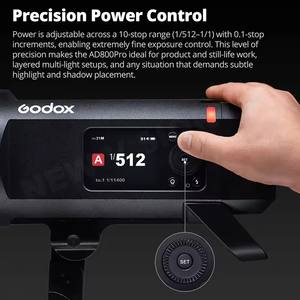 Flash de Estudio para Exteriores GODOX AD800PRO de 800W, Lámpara Bicolor de 40W 2800K-6000K, Luz de Relleno y Flash Todo en Uno - Product Image 2