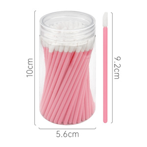 100 Unidades de Aplicadores Desechables para Brillo Labial, Varitas Huecas con Flocado para Lápiz Labial, Herramientas de Maquillaje Cosmético - Product Image 5