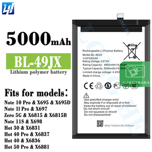 แบตเตอรี่ BL-49JX <span class=keywords><strong>ส</strong></span>ำหรับ <span class=keywords><strong>infinix</strong></span> <span class=keywords><strong>Note</strong></span> 10 Pro/ X695/ศูนย์5g/X6815 /<span class=keywords><strong>Note</strong></span> 11 pro/ X697/<span class=keywords><strong>Note</strong></span> <span class=keywords><strong>11S</strong></span>/X698/ร้อน30 /X6831/ร้อน40 pro/ ร้อน40 - Product Image 2