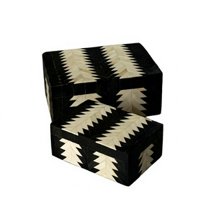 Artisan Bone Inlay Jewelry <b>Chest</b> Handmade Decorative Keepsake Organizer Premium <b>Storage</b> Box for Home and Office Decor - Product Image 1