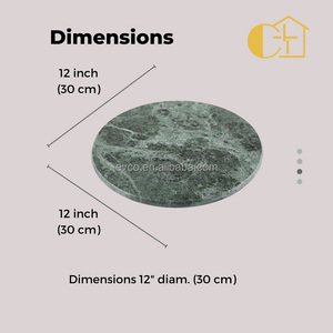 Natural Green Marble 12" Round Cheese Board - Product Image 6