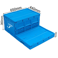 Boîtes de rangement en plastique pliables, empilables et emboîtables avec logo personnalisé, boîtes logistiques multifonctions