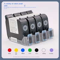 Printer Inkjet Genggam Baru 2588 Langsung dari Pabrik, Kartrid Tinta Solvent Non-enkripsi, Mesin Online, Daya Rekat Tinggi, Hitam, HP