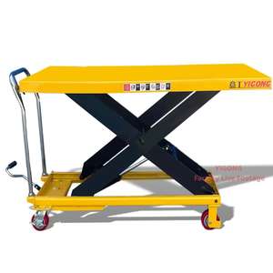 Yigong 500kg 0.9m Pengangkat Gunting Hidrolik Manual, Elevator Mobile Kecil, Gerobak Dorong Sederhana, Pengangkat Hidrolik Manual - Product Image 1