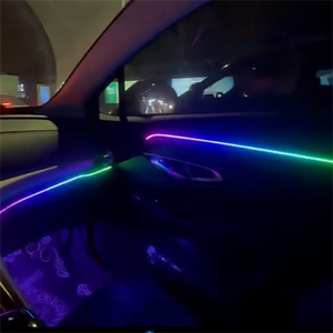 Luce Magica per Auto a Sinfonia con 18 LED a 3 Zone, Striscia Acrilica Arcobaleno a Flusso Inseguente per Interni Auto, Luci d'Atmosfera per Veicoli - Product Image 6