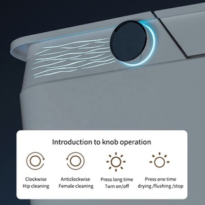 مرحاض حمام ذكي عالي الجودة مثبت على الأرض بمستشعر كهربائي وعاء مرحاض أوتوماتيكي مرحاض ذكي - Product Image 3