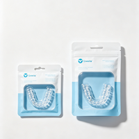 Pochette d'emballage scellée sur trois côtés pour cure-dents portables, sac personnalisé pour soins bucco-dentaires, étanche à l'humidité avec fermeture éclair, recyclable