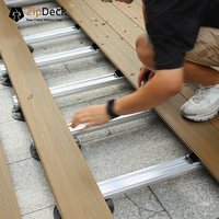 Planches de terrasse en composite bois-plastique ZipDeck faciles à installer et à remplacer, co-extrusion, revêtement de sol en composite WPC