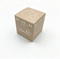 Caja de Cartón Pequeña Reciclable con Logotipo Personalizado al por Mayor, Caja de Regalo para Velas, Caja de Almacenamiento con Logotipo