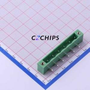 KF2EDGRM-7.62-6P Plug-in Terminal Block Bent Lead Through Hole,P=7.62mm Board-to-Board / Socket Closed Screw Fixing 1x6P 7.62mm - Product Image 1