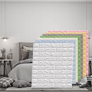 Venta al por mayor 70*77cm <span class=keywords><strong>blanco</strong></span> 3D <span class=keywords><strong>ladrillo</strong></span> pared pegatina impermeable XPE espuma <span class=keywords><strong>vinilo</strong></span> <span class=keywords><strong>papel</strong></span> pintado Peel Stick a prueba de humedad para Baño - Product Image 6