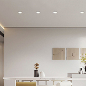 Ultra-mỏng Vòng nhúng Dimmable LED bảng điều chỉnh ánh sáng trần Downlight thiết kế hiện đại phong cách IP44 giá bán buôn - Product Image 6