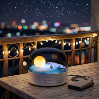 Lampe de table décorative en plastique, Lampe lune électrique pour chambre à coucher, mignonne, rechargeable, petite, style nordique, lampe USB pour table de chevet