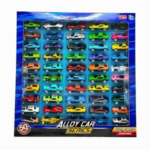 Set di 50 Auto in <span class=keywords><strong>Scala</strong></span> <span class=keywords><strong>1</strong></span>:64 in Lega Pressofusa - Veicoli Giocattolo in Metallo in Miniatura per Bambini 3-8 Anni, Regali per Feste di Compleanno e Natale - Product Image 5
