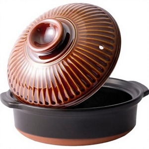 Cacerola Clásica de Cerámica con Tapa, Olla para Guisos, Tazón para Bibimbap, Olla para Arroz, Utensilios de Cocina Multifuncionales Ecológicos - Product Image 3