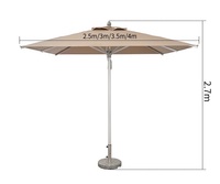 Parasol publicitaire pour l'extérieur, parasol, logo personnalisé, café, parasol commercial