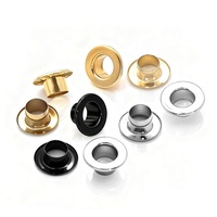 Ojetes Metálicos Planos para Ropa, Ojetes Metálicos Plateados para Zapatos y Sudaderas, Ojetes Metálicos para Prendas de Vestir