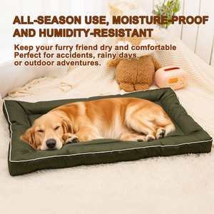 Cama Ortopédica Impermeable de una Pieza para Perros y Gatos, Relleno de Esponja de Alta Densidad y Algodón PP, 5 cm de Grosor, Base Antideslizante, Resistente a Mordeduras, Fácil de Limpiar - Product Image 3