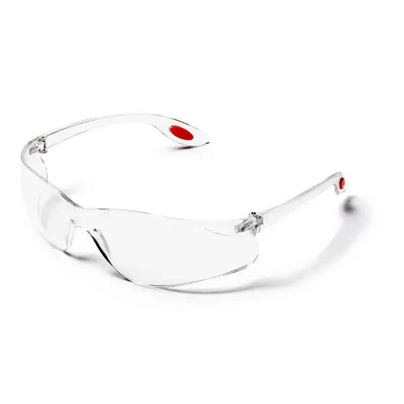 شعار مخصص مضاد للخدش والغبار مقاوم للعين عدسة PC شفافة واضحة نظارات أمان رخيصة