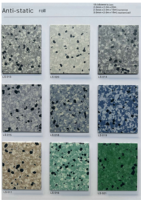 Tapis de sol ESD antistatique conducteur en PVC de 2mm Revêtement de sol en vinyle homogène avec surface texturée Caractéristique antidérapante