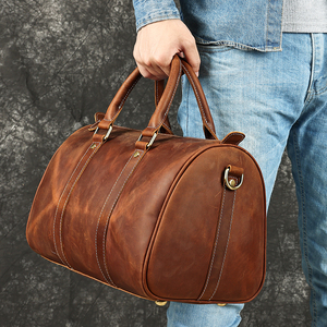 Borsone da Viaggio MARRANT in Pelle Pieno Fiore Borsa Weekend Ventiquattrore Borsone in Pelle Borsa da Viaggio in Vera Pelle da Uomo - Product Image 2