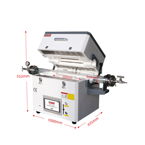 Horno de Tubo de Laboratorio de 1200°C, Horno de Tubo de Dos Zonas, Horno de Tubo de Cuarzo, Horno de Tubo Eléctrico al Vacío - Product Image 2