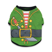 T-shirt de Noël pour chien et chat, motif écharpe rouge, design dessin animé, mélange de coton durable, confortable, costume de vacances d'hiver pour petits animaux