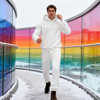 Ensemble de survêtement pour homme de haute qualité, comprenant un sweat à capuche oversize et un pantalon de survêtement ample, personnalisable