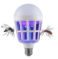 Lámpara Antimosquitos LED, Exterminador Electrónico de Insectos y Moscas, Guirnalda de Luces LED