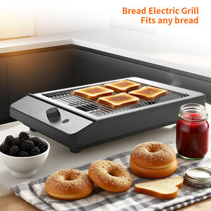 OEM ODM <span class=keywords><strong>Grille</strong></span>-<span class=keywords><strong>pain</strong></span> plat à 4 tranches en acier inoxydable <span class=keywords><strong>Grille</strong></span>-<span class=keywords><strong>pain</strong></span> avec ramasse-miettes amovible pour le petit-déjeuner à la maison - Product Image 2
