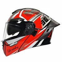 Casques de moto ABS les plus populaires, à visière rabattable, double visière, logo personnalisé, utilisation toutes saisons, garantie 1 an