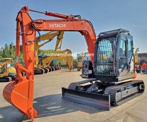 Excavatrice Hitachi ZX75 d'occasion, chenille d'occasion avec moteur, pompe, composants principaux, capacité de la cuvette de 0,33 m, garantie d'un an - Product Image 4