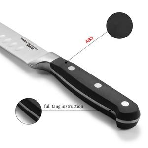 Cuchillo Profesional de Acero Inoxidable 5cr15mov, Ancho y Resistente, de 10 Pulgadas, <span class=keywords><strong>para</strong></span> Filetear Pescado, <span class=keywords><strong>Jamón</strong></span> y Asados, con Borde Granton - Product Image 4