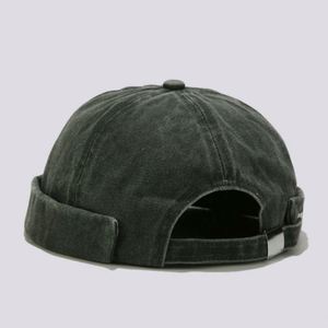 Sombrero Docker de Tela Lavada Estilo Vintage para Hombre, con Logotipo Personalizado, Estilo Urbano Hipster Hip Hop Yuppie, Ideal para Verano - Product Image 6