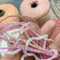 250g Metallic Yarn for Hand Knitting Shinny Hollow Knit Yarn Fly Tying Material Nymph Body Material Crystal Flash Braid