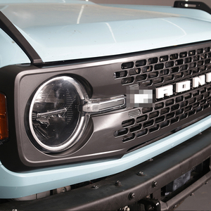 Rejilla de parachoques delantero original para 2021 <span class=keywords><strong>2022</strong></span> 2023 <span class=keywords><strong>Ford</strong></span> <span class=keywords><strong>Bronco</strong></span> Off-Road 2/4-Door accesorios exteriores Parrilla de coche gris mate OEM - Product Image 4