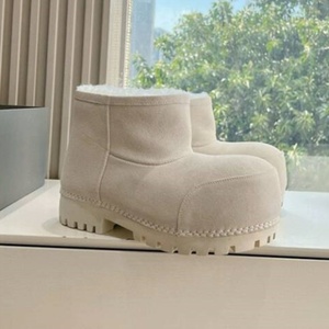 Botas de Esquí de Plataforma Cálidas para Hombre y Mujer, Diseño Personalizado de Fabricante, Suela Gruesa, Estilo Vintage, Puntera Ancha, Cuero Genuino, Botas de Nieve hasta el Tobillo - Product Image 5