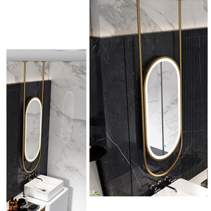 Miroir led intelligent et simple, certificat CE de CE, salle de bains, hôtel de détection, toilettes, salon - Product Image 4
