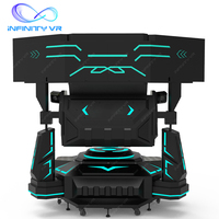 Simulador de Carreras VR Compacto con Triple Monitor, Movimiento Hidráulico 3DOF, Máquina de Juegos Arcade de 2 Asientos para Kioscos de Centros Comerciales y FEC