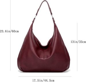 Bolso de Hombro de Moda para Mujer, Personalizado de Fábrica, de Cuero Vegano PU, Estilo Retro, con Cierre de Cremallera, Impermeable, Tipo Hobo Coreano - Product Image 2