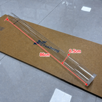 Tapis de Mahjong Américain en PVC Transparent Pliable et Portable, Résistant à l'Eau, Tube Rond L86cm D6.5cm, Expédition en Boîte Longue