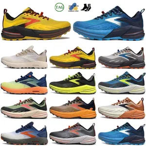 รองเท้าดีไซเนอร์ลำลอง <span class=keywords><strong>9</strong></span> รุ่นรองเท้าวิ่งสำหรับผู้ชายและผู้หญิง Ghost Hyperion Brooks รุ่น Tempo สีขาวเทา - Product Image 1